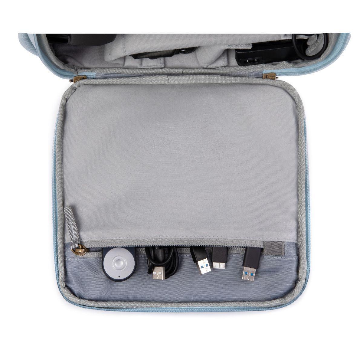 Bagsmart Mochila para camara y notebook de 15" - Azul-4