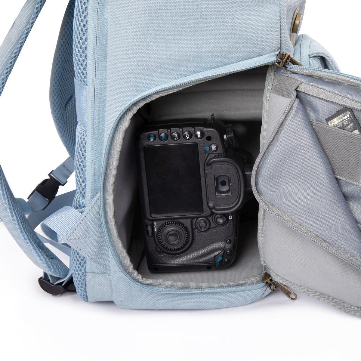 Bagsmart Mochila para camara y notebook de 15" - Azul-7