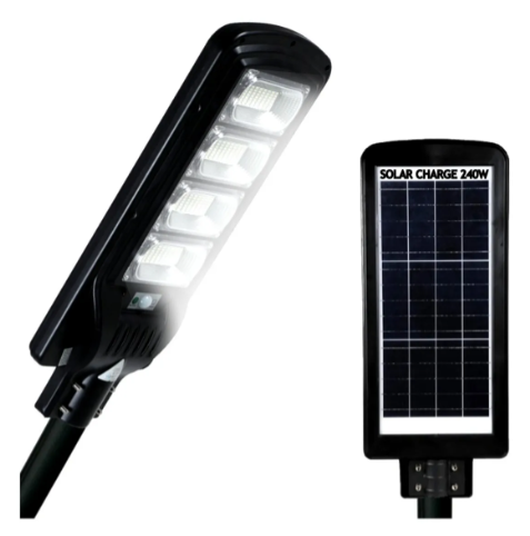 Foco Luminaria Exterior Solar 240w Led Sensor Con Soporte-1