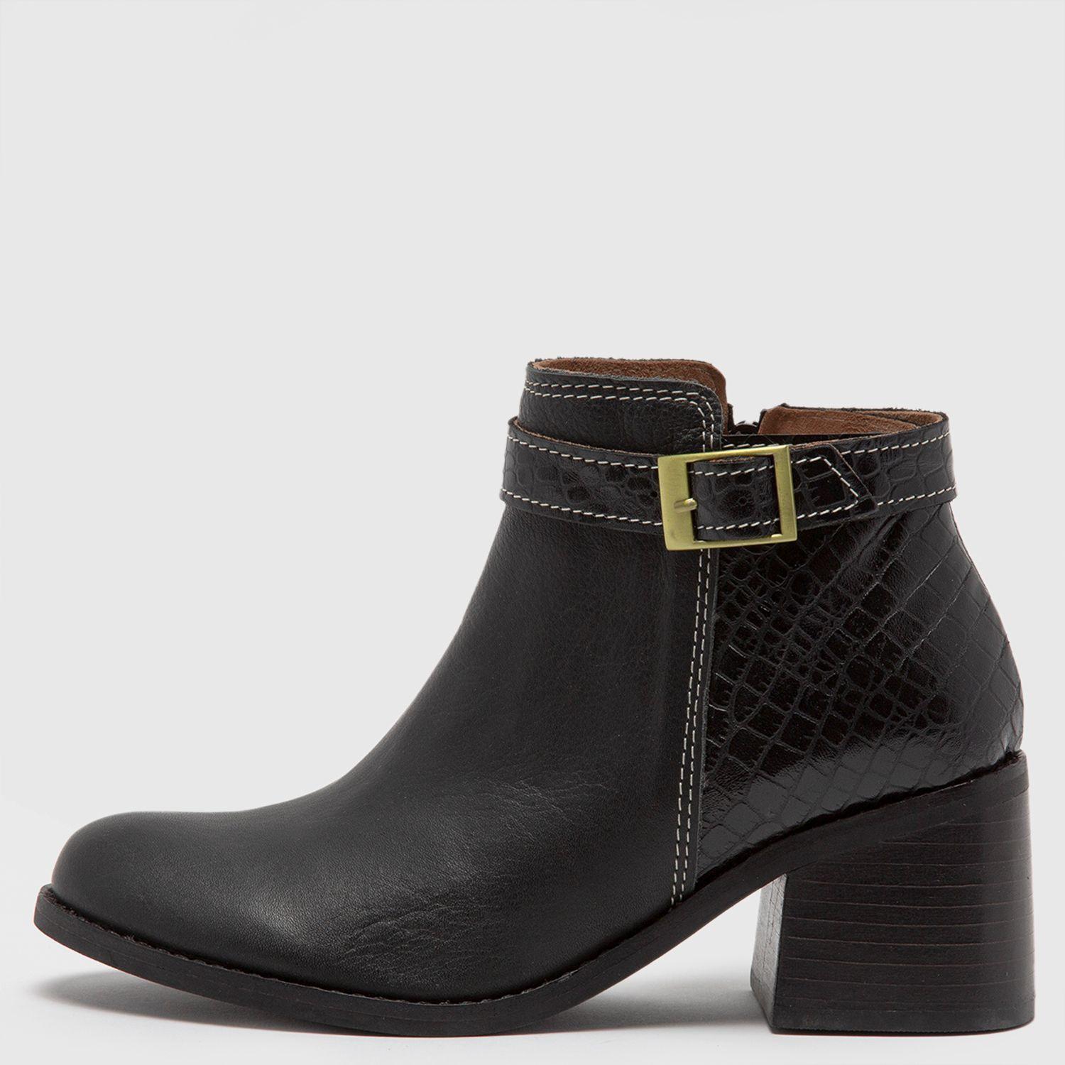 Botín Casual Clara Negro-0