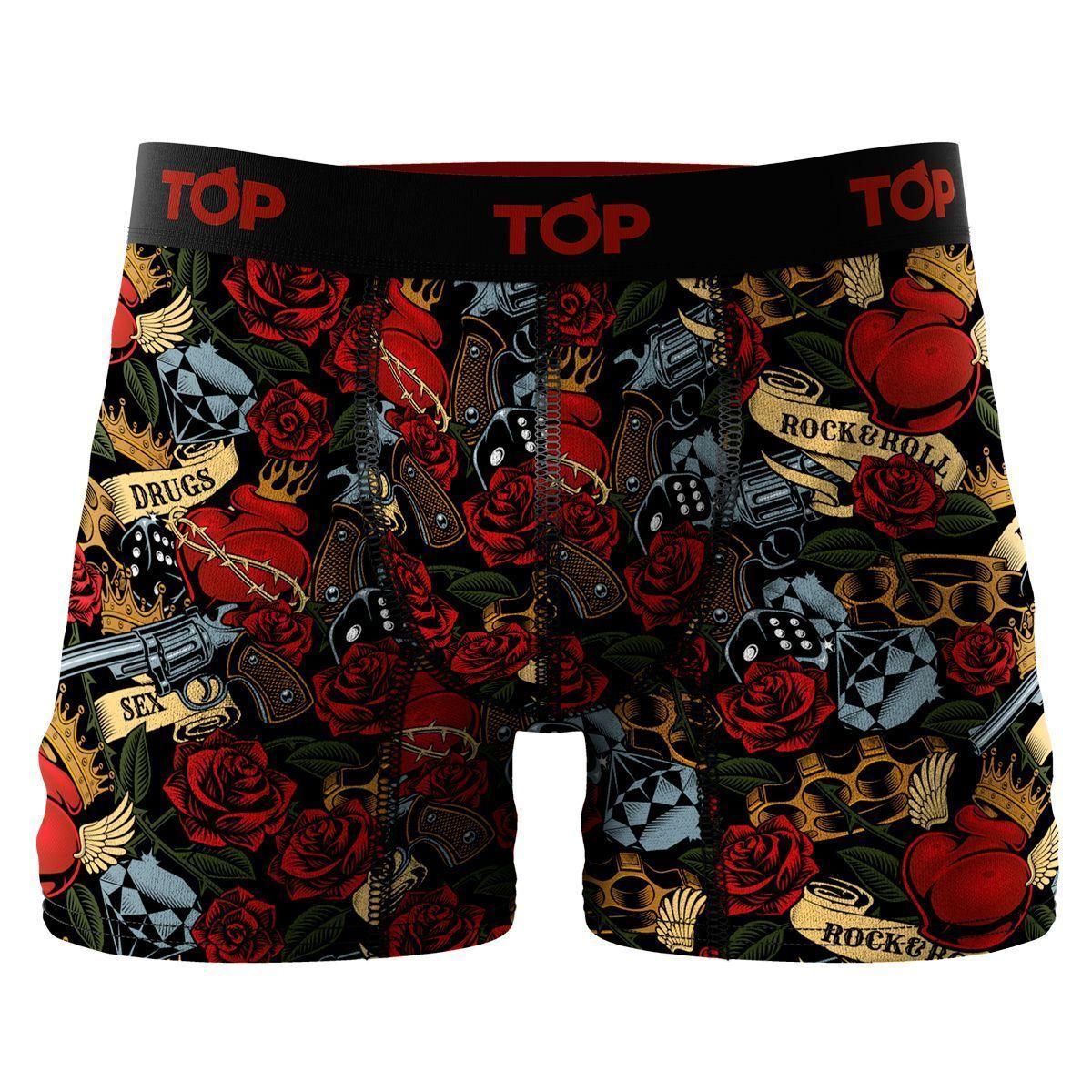 Pack 4 Bóxer Medios Microfibra Rock Top C1-4