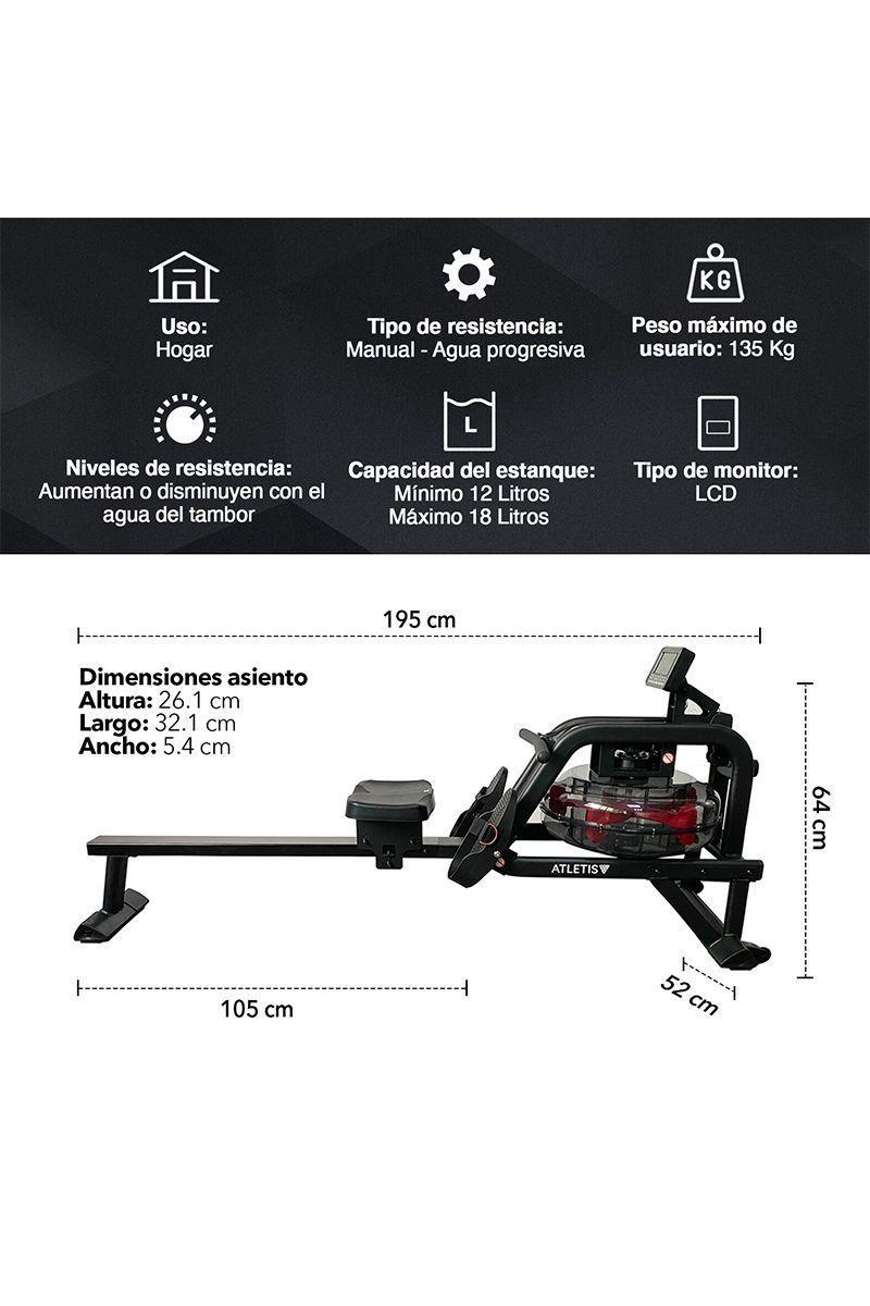 Remadora de Agua Atletis Max A302 Negro-2