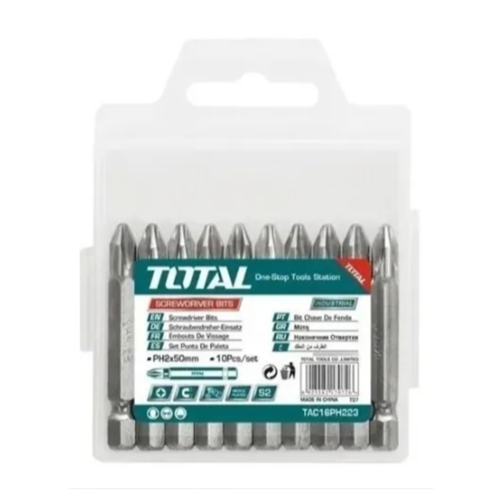 Puntas Phillips Hex S2 Ph2 10pc Magnetico Total-2