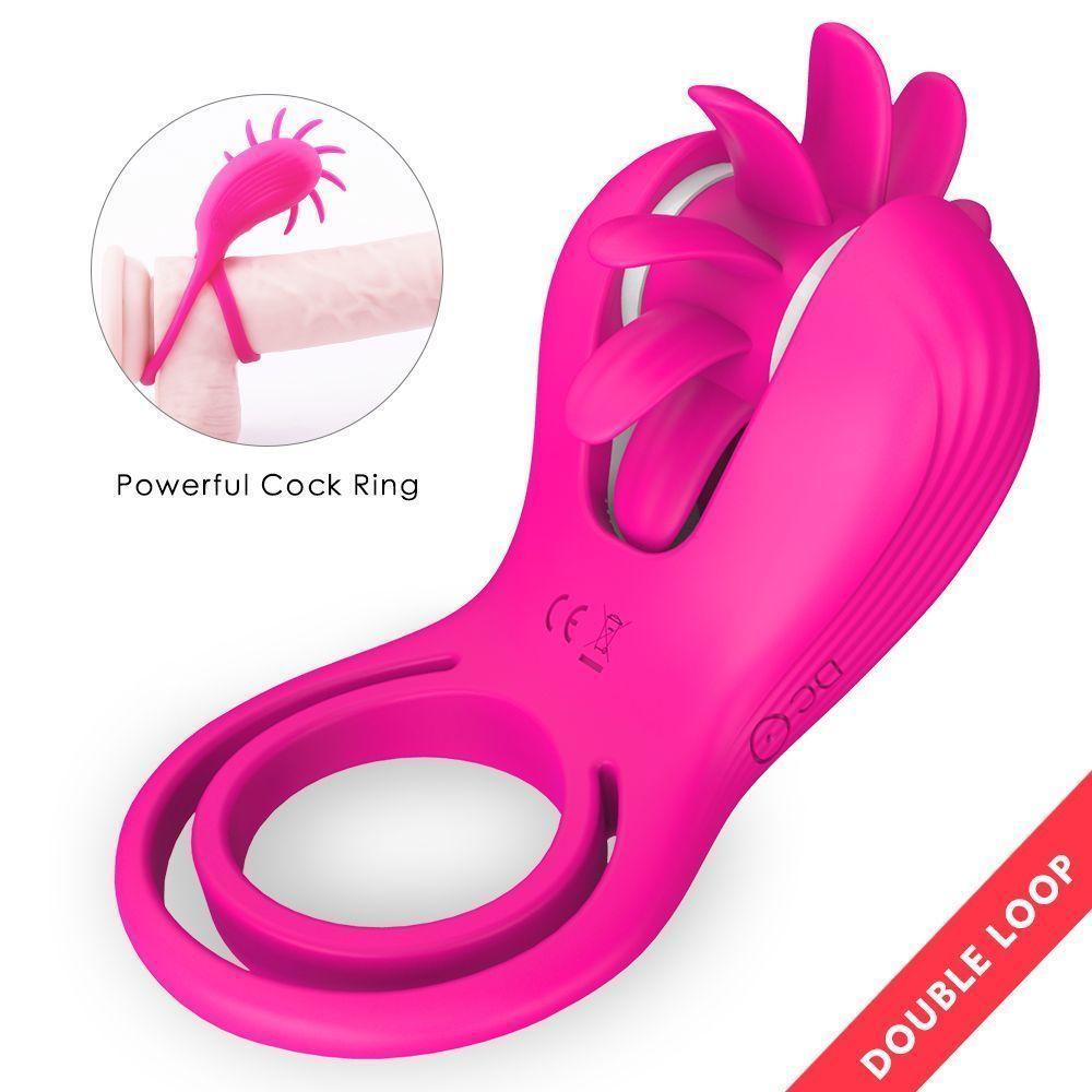 Wind Anillo Doble Para Pene Estimulador Clítoris Giratorio-1