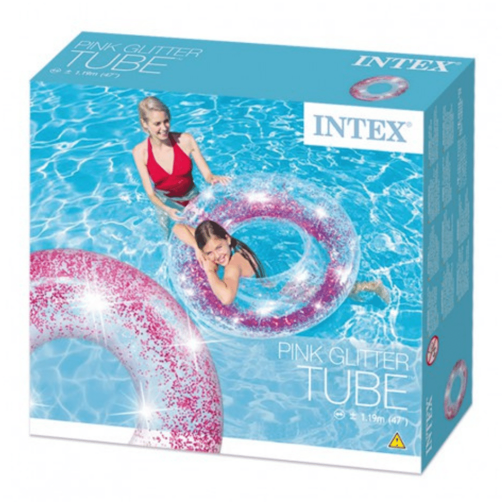 Flotador Inflable Redondo Brillo 107x27 Cm Rosado-2