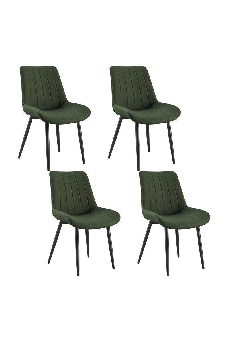 Pack 4 Silla Comedor Sitial Dorianna Verde-0