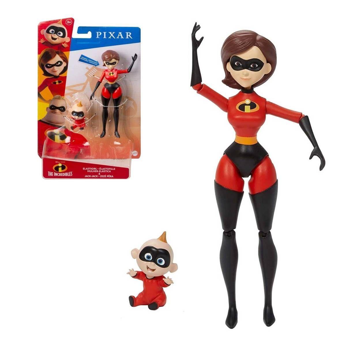 Disney Pixar Figura Accion 18 Cm - Elastigirl & Jack-Jack-0