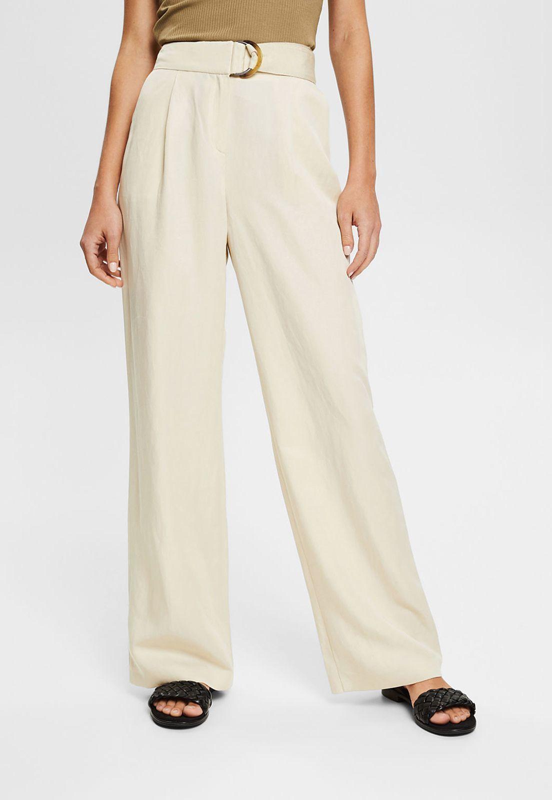 Pantalón De Pierna Ancha Esprit-0