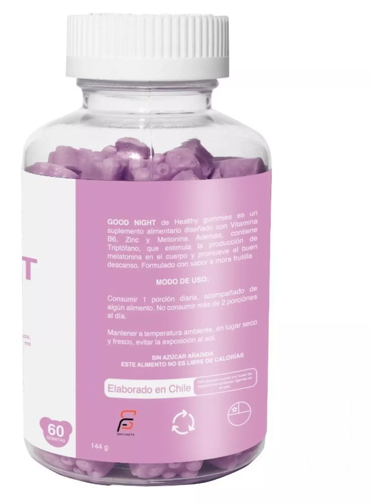 Gomitas  Healthy  Gummies Noche Metionina Para El Sueño-2