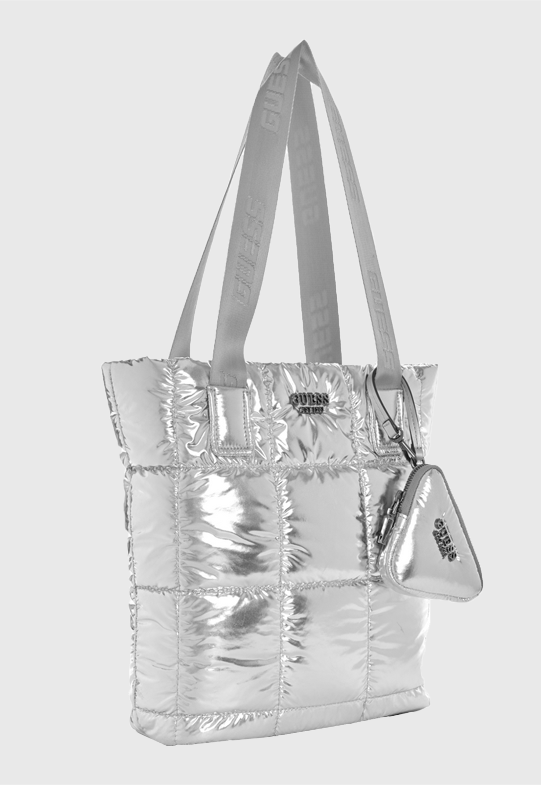 Cartera Active Aspen Tote Sil Plateado Guess-1