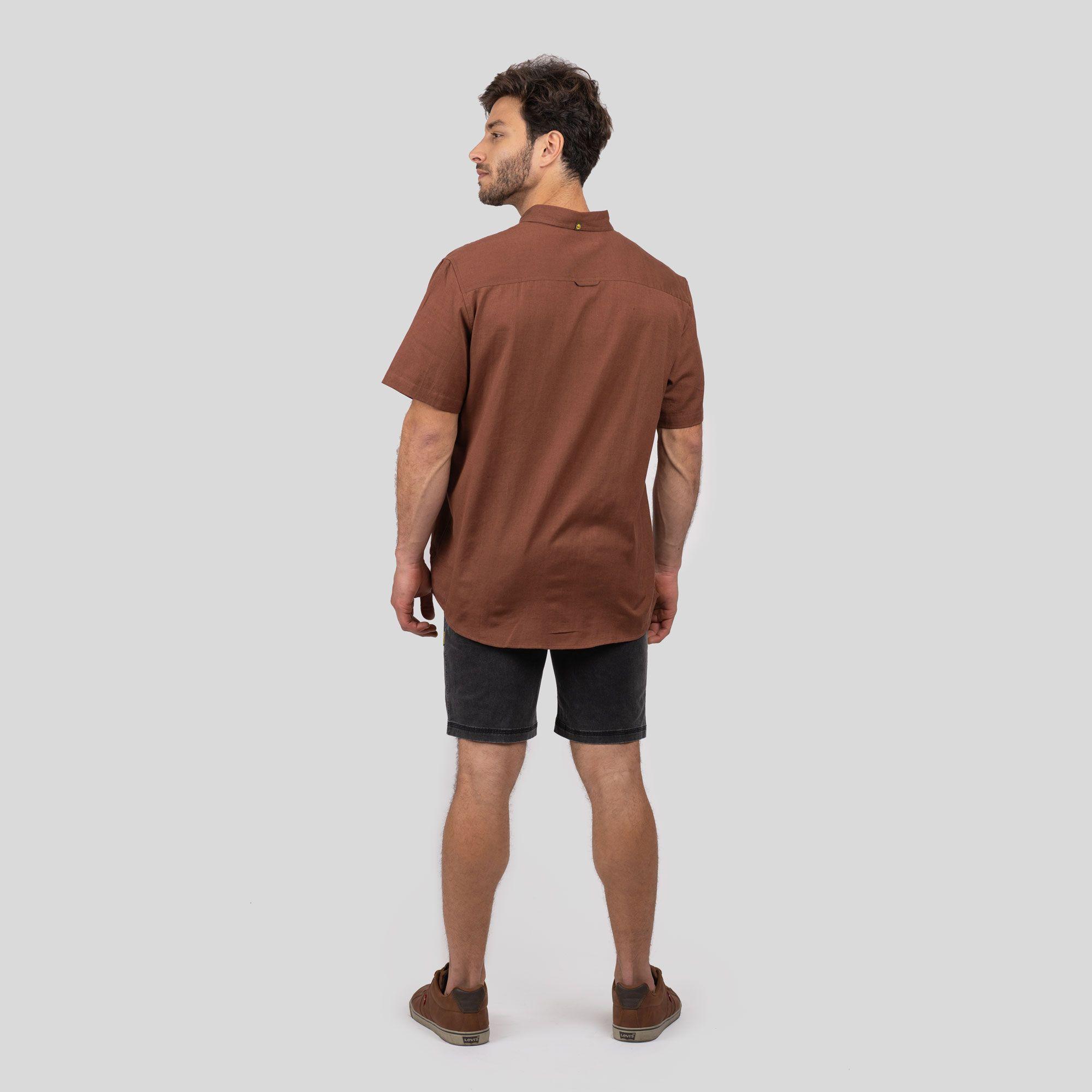 Camisa Ceril Hombre Terracota Gnomo-2