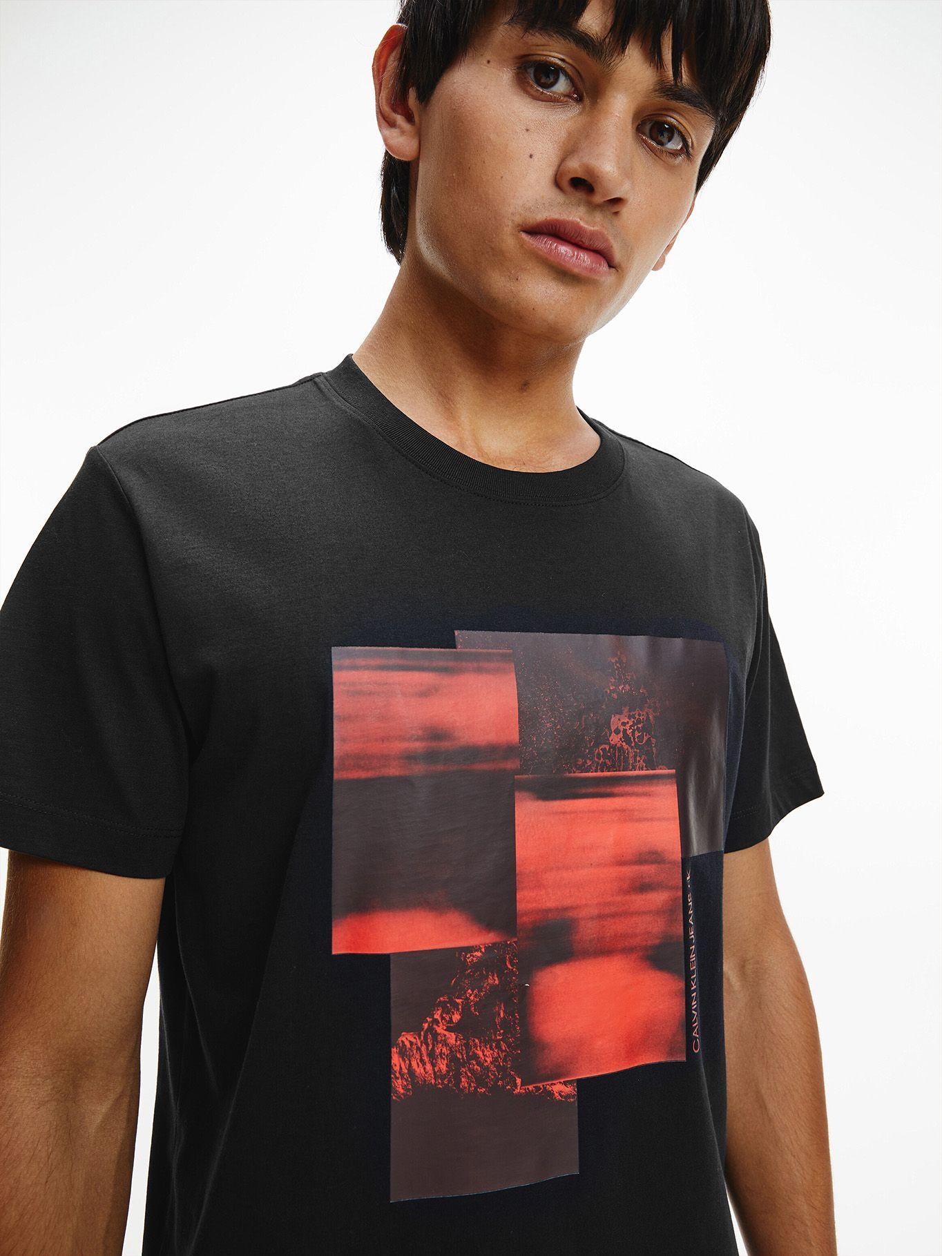 Polera Blurred Assorted Graphic Negro Calvin Klein-3