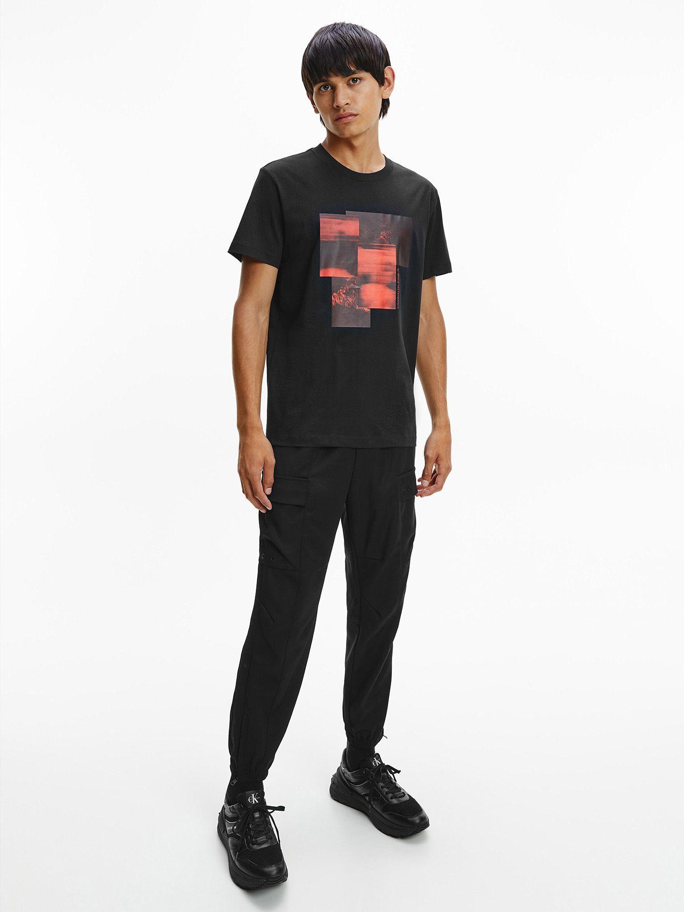 Polera Blurred Assorted Graphic Negro Calvin Klein-1