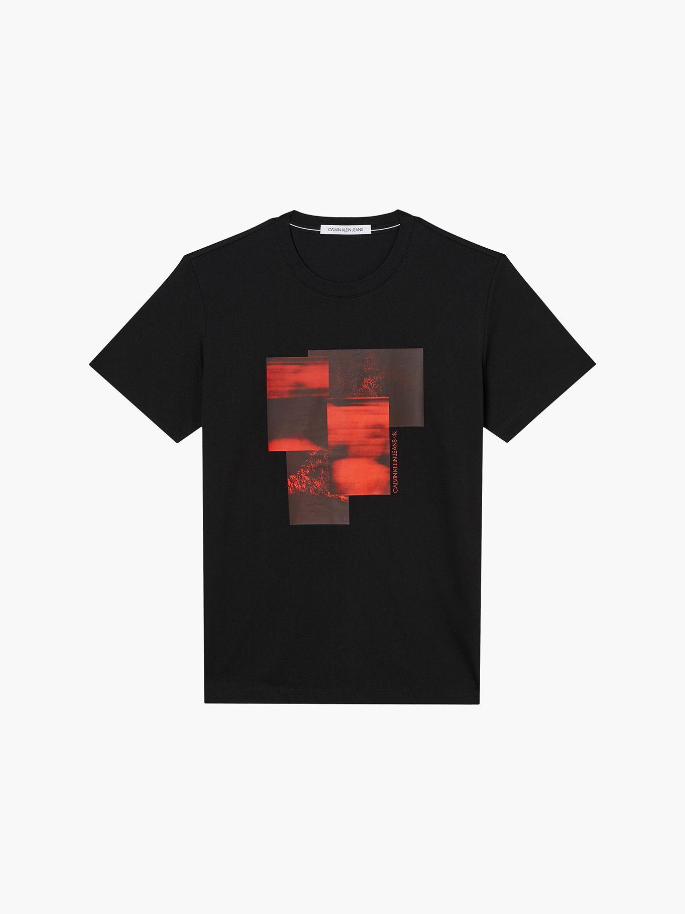 Polera Blurred Assorted Graphic Negro Calvin Klein-4