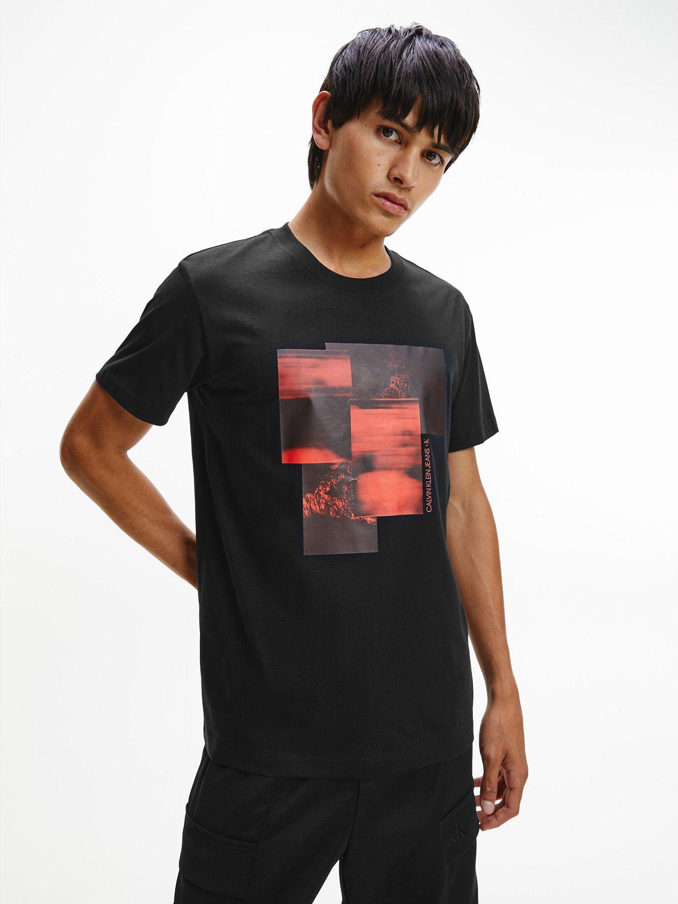 Polera Blurred Assorted Graphic Negro Calvin Klein-0