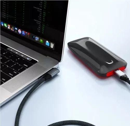 Cable Carga Usb C A Usb C Ángulo 90°/ Carga Rapida 100w/2mts-3