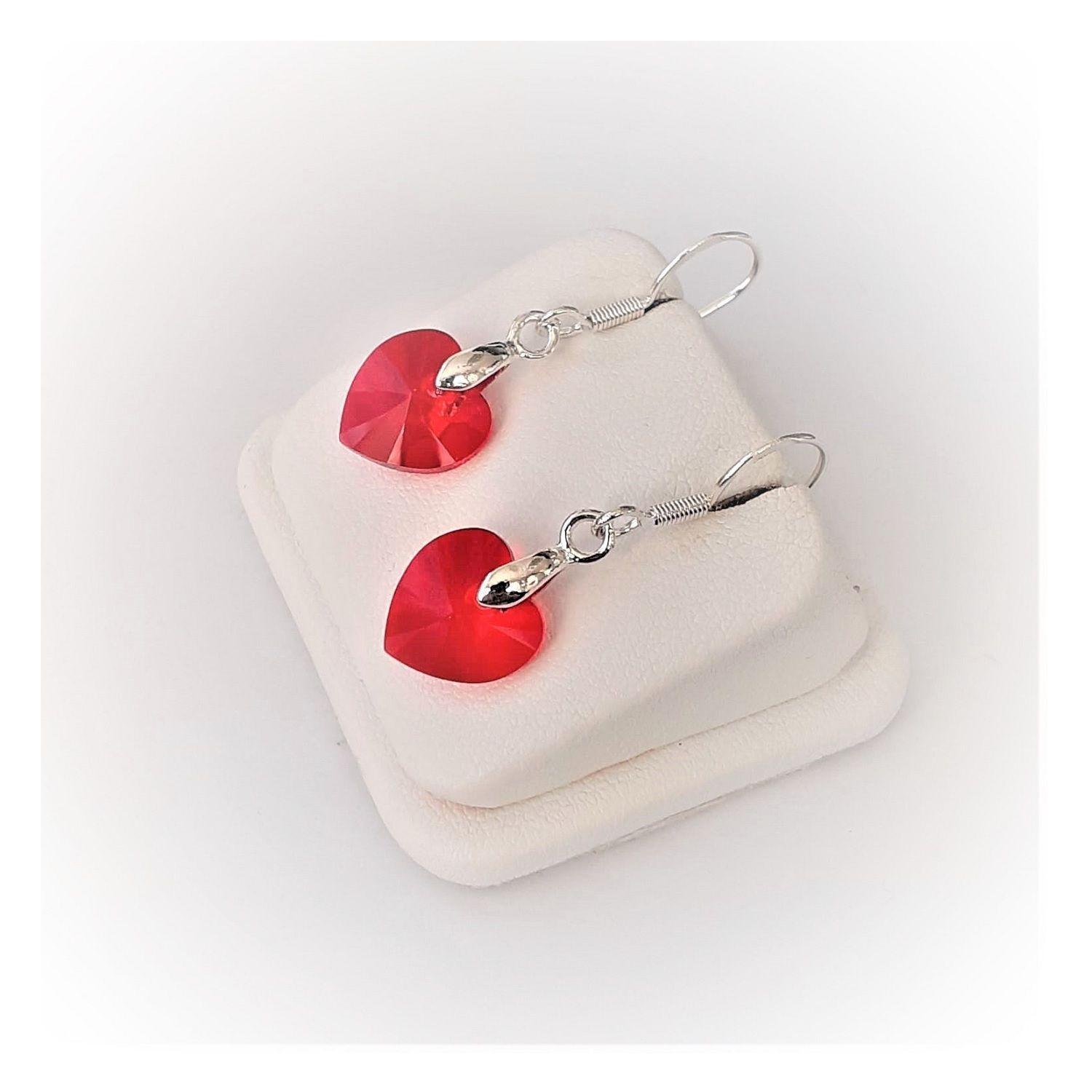 ARO PLATA 925 DISEÑO CORAZON ROJO-1