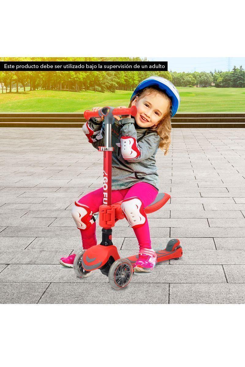 Scooter infantil 2N1 GOFUN rojo-5