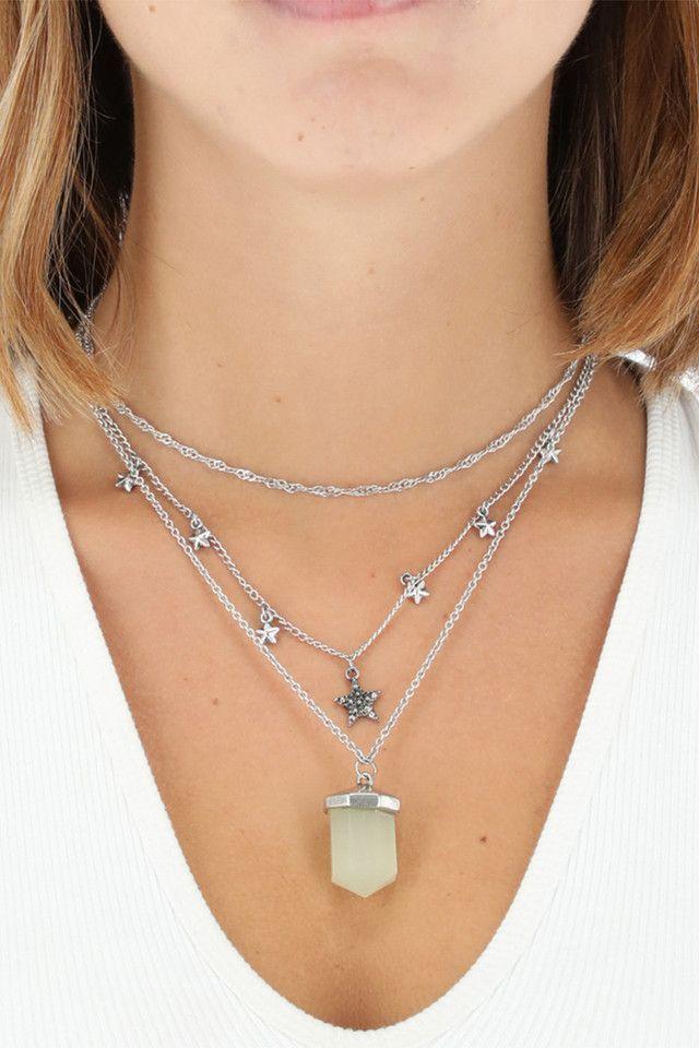 Collar Sky Plateado Humana-1