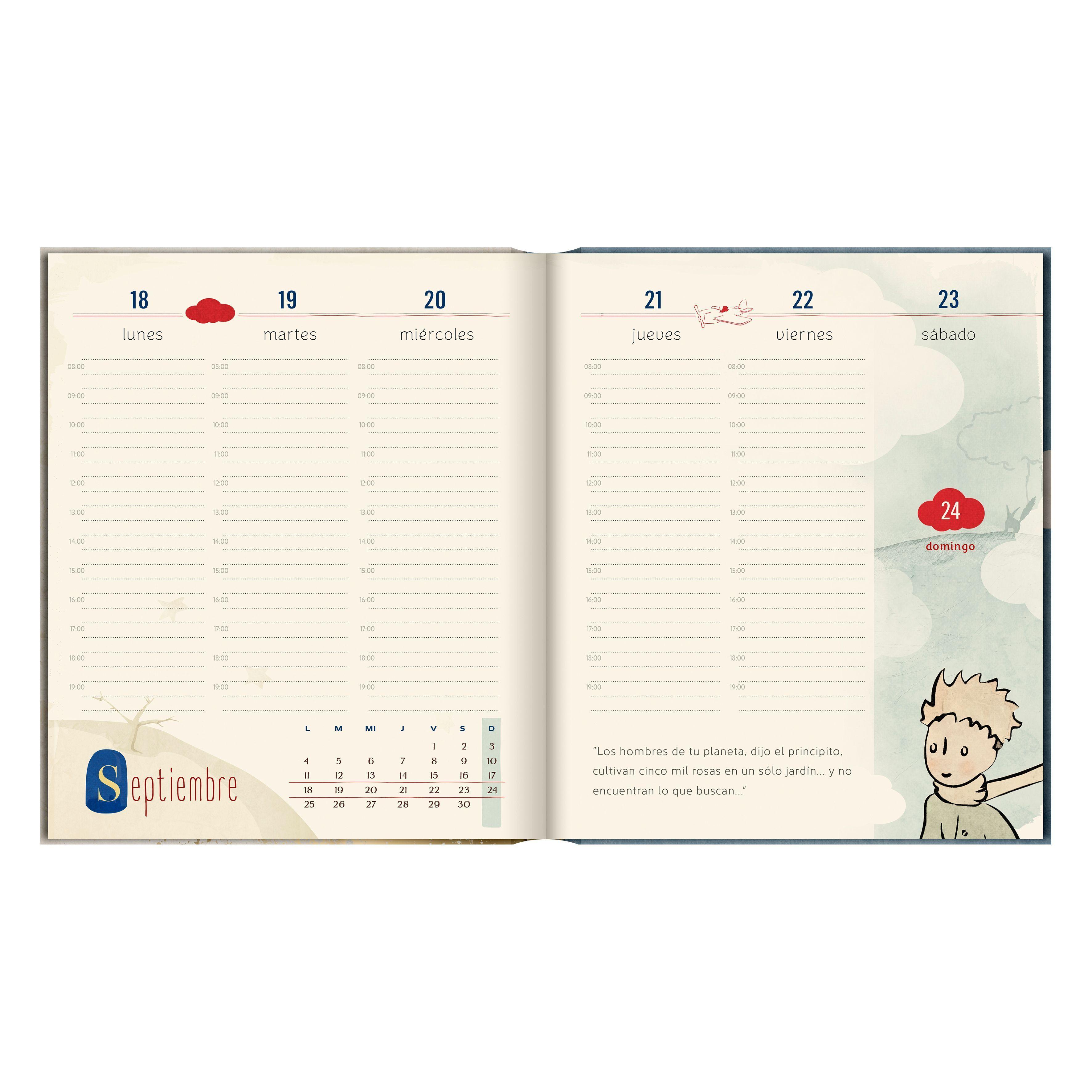 Agenda Le Petit Prince Vienes del Cielo Semana Vista 2023-3