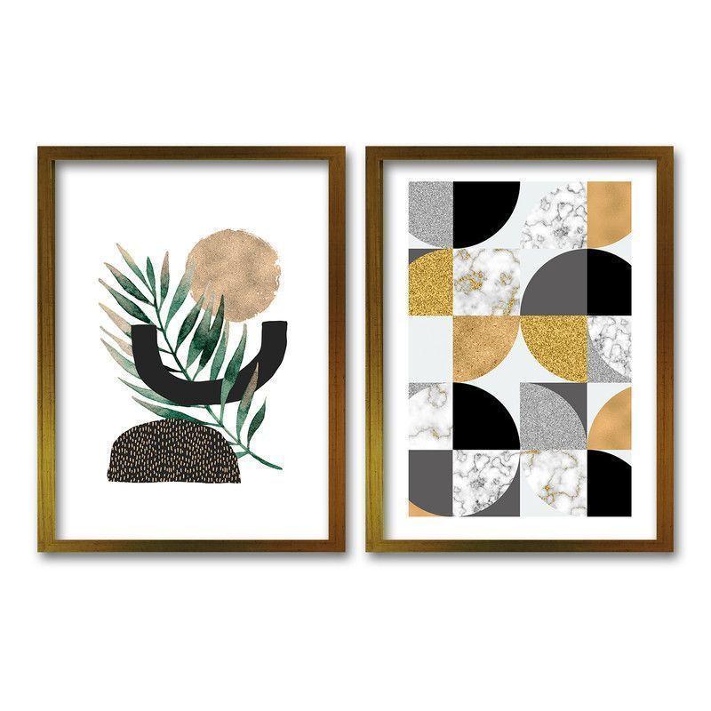 Cuadro Duo Dorado 40x30cms Seamless-0