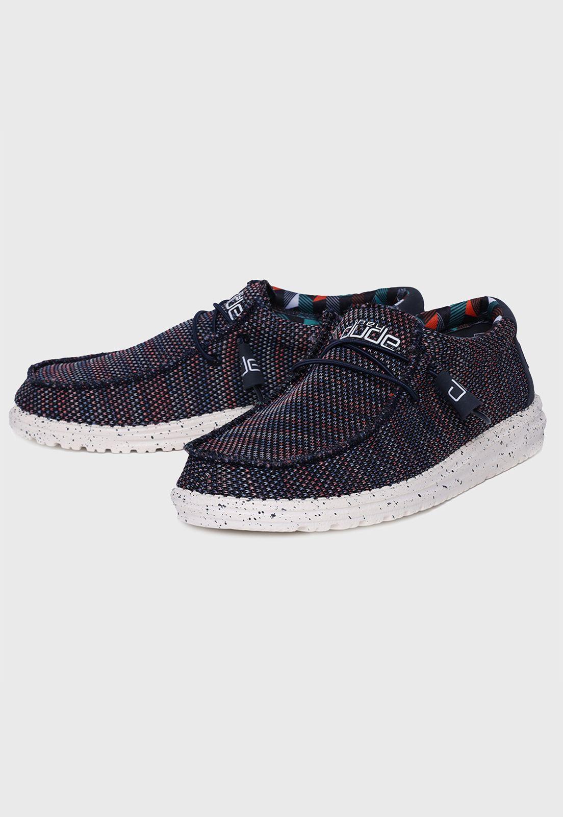 Zapato Wally Sox Blue Orange Hombre Heydude-1