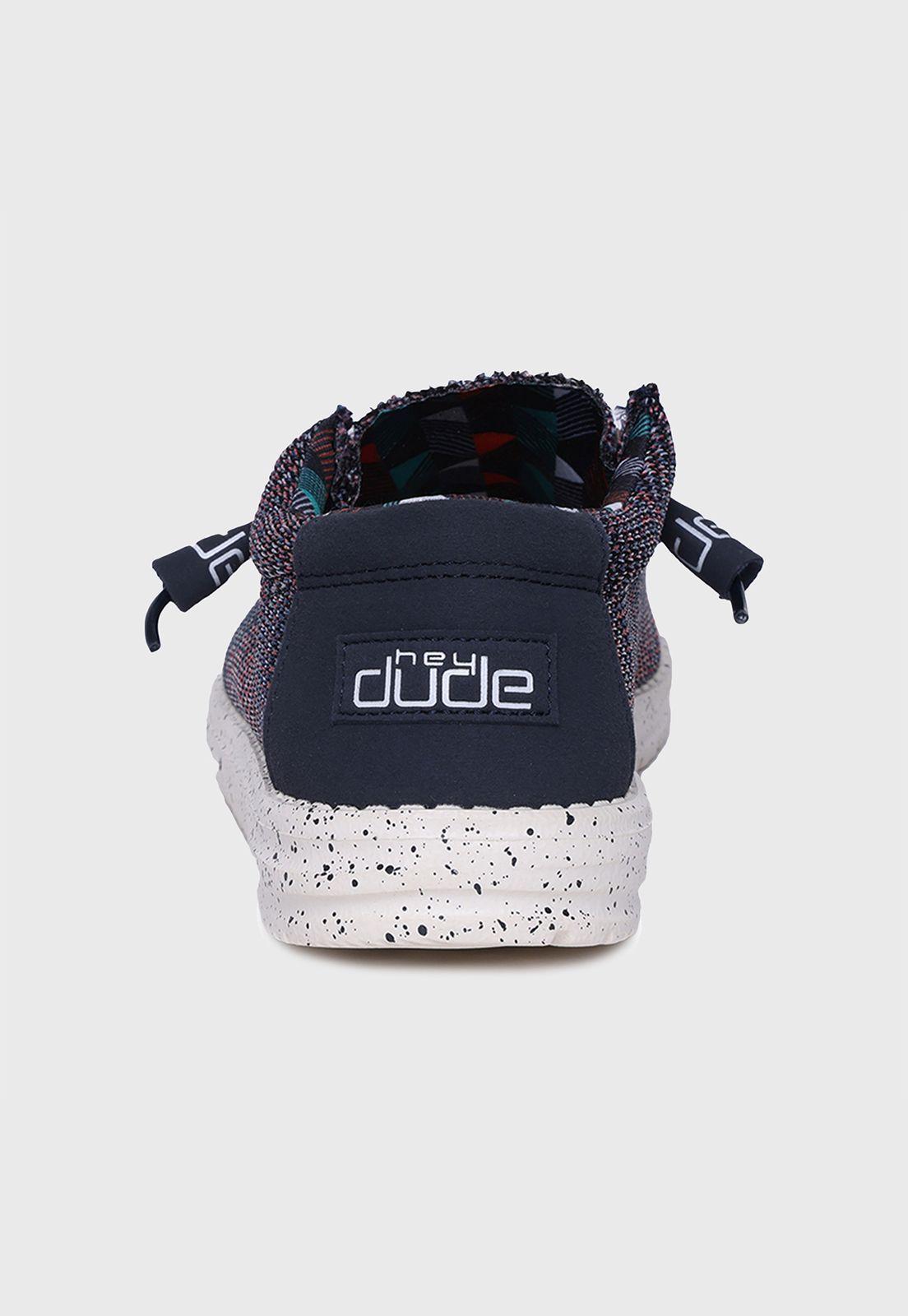 Zapato Wally Sox Blue Orange Hombre Heydude-4