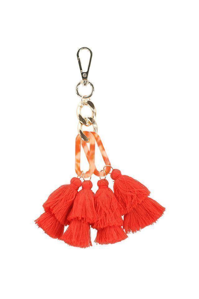 Llavero Metálico Naranjo Folk Fire Plumeros Humana-0