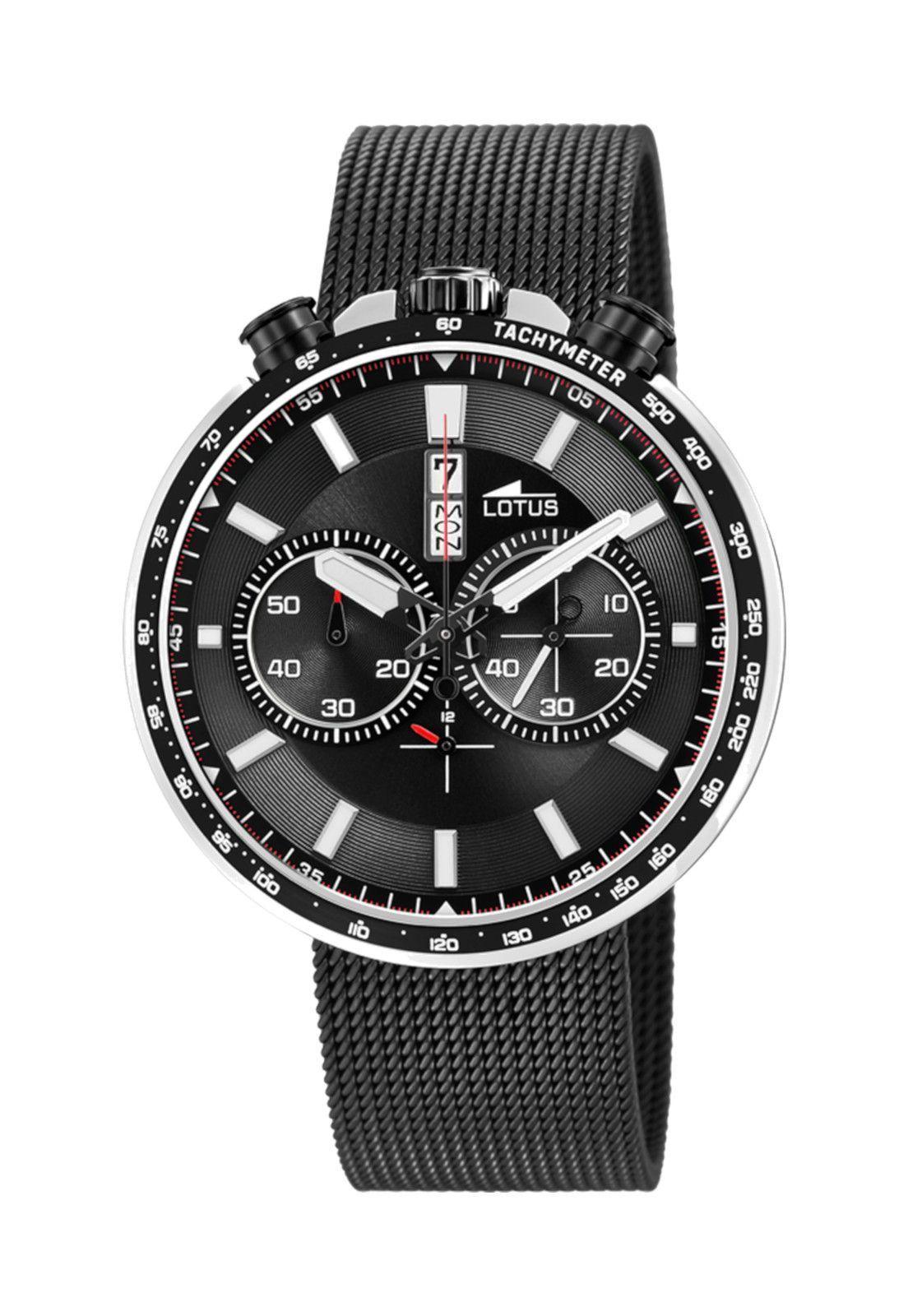 Reloj 10139/4 Lotus Negro Hombre Chrono-0