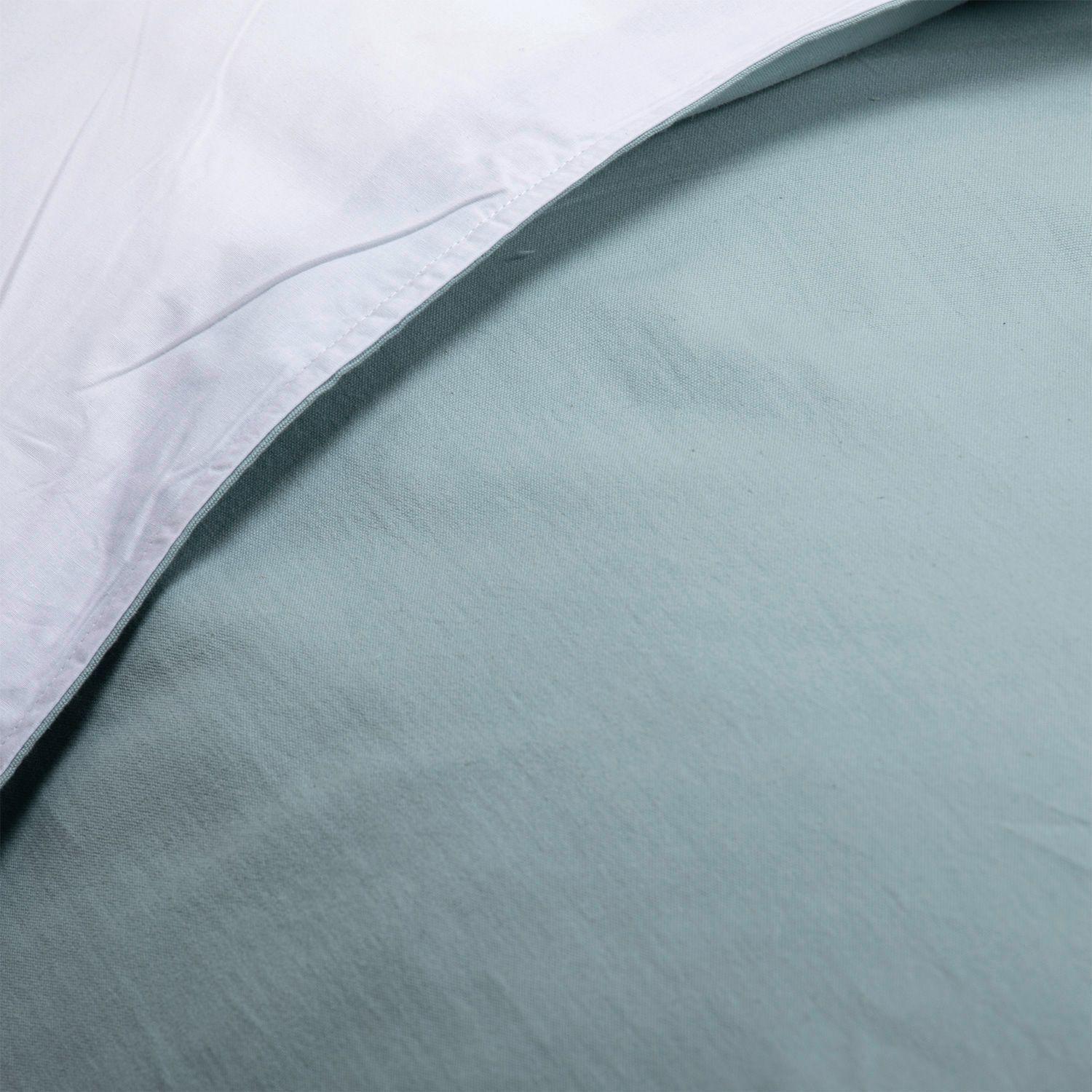 Funda de plumón verde lino algodón 1.5P-2