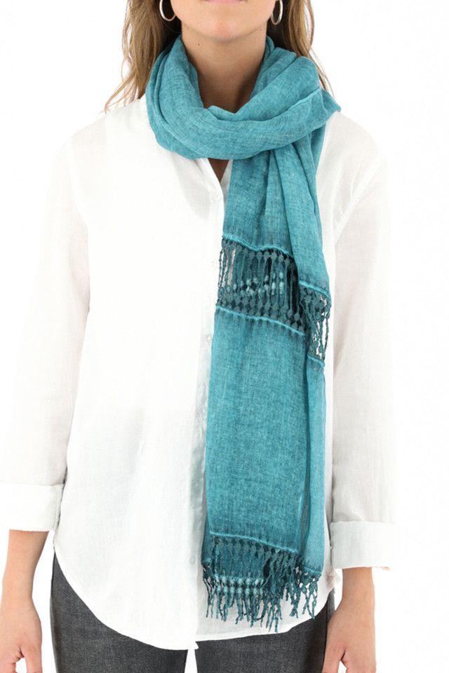 Pañuelo Encaje Azul Humana-2