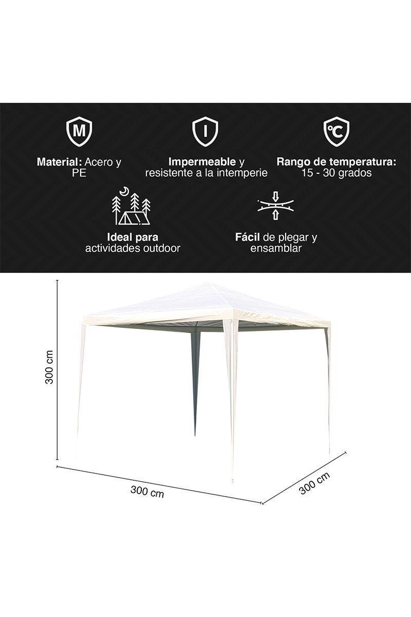 Toldo 300x300 cm Blanco-2