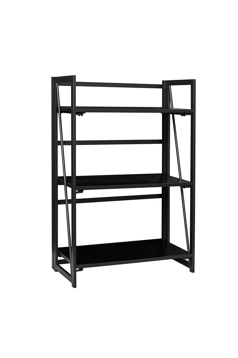 Estante de 3 Niveles Estructura de Metal  Negro-0