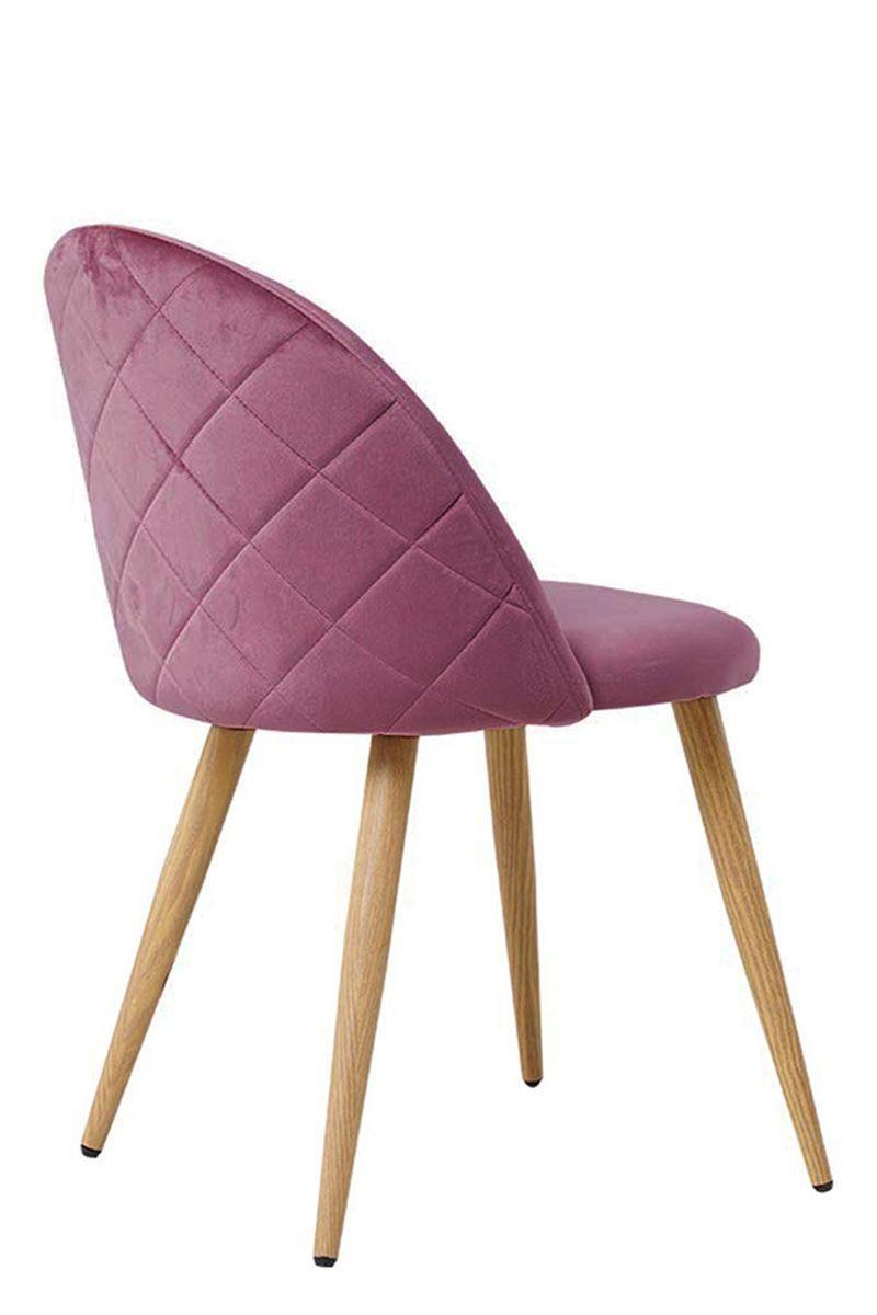 Pack 2 Sillas Comedor Sitial Terciopelo Rosa-24