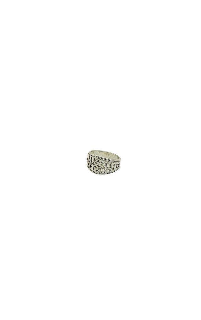 Anillo Antique Plateado Humana-0