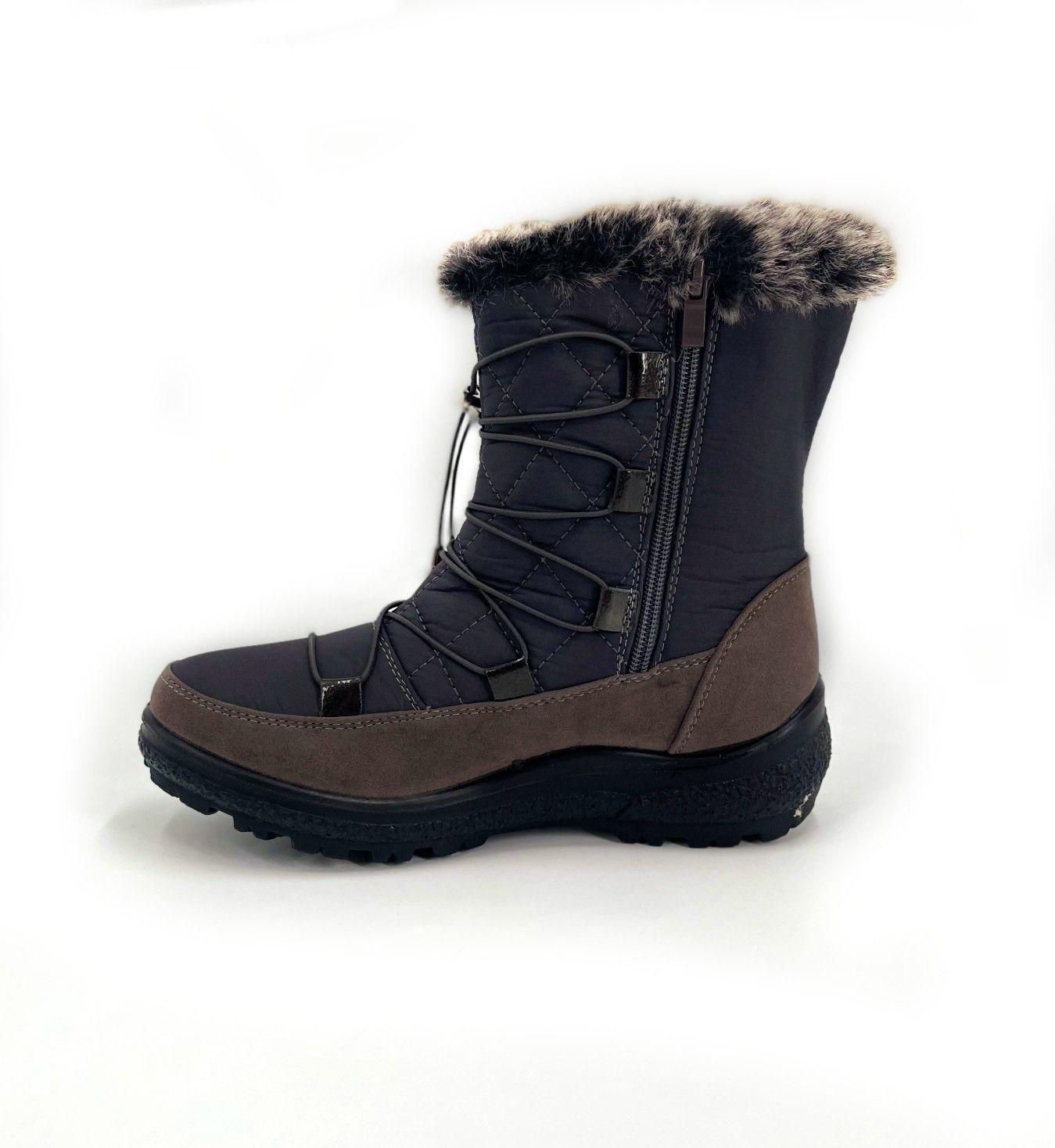 Botin Cordon Engomado Gris Dreato Mujer-3