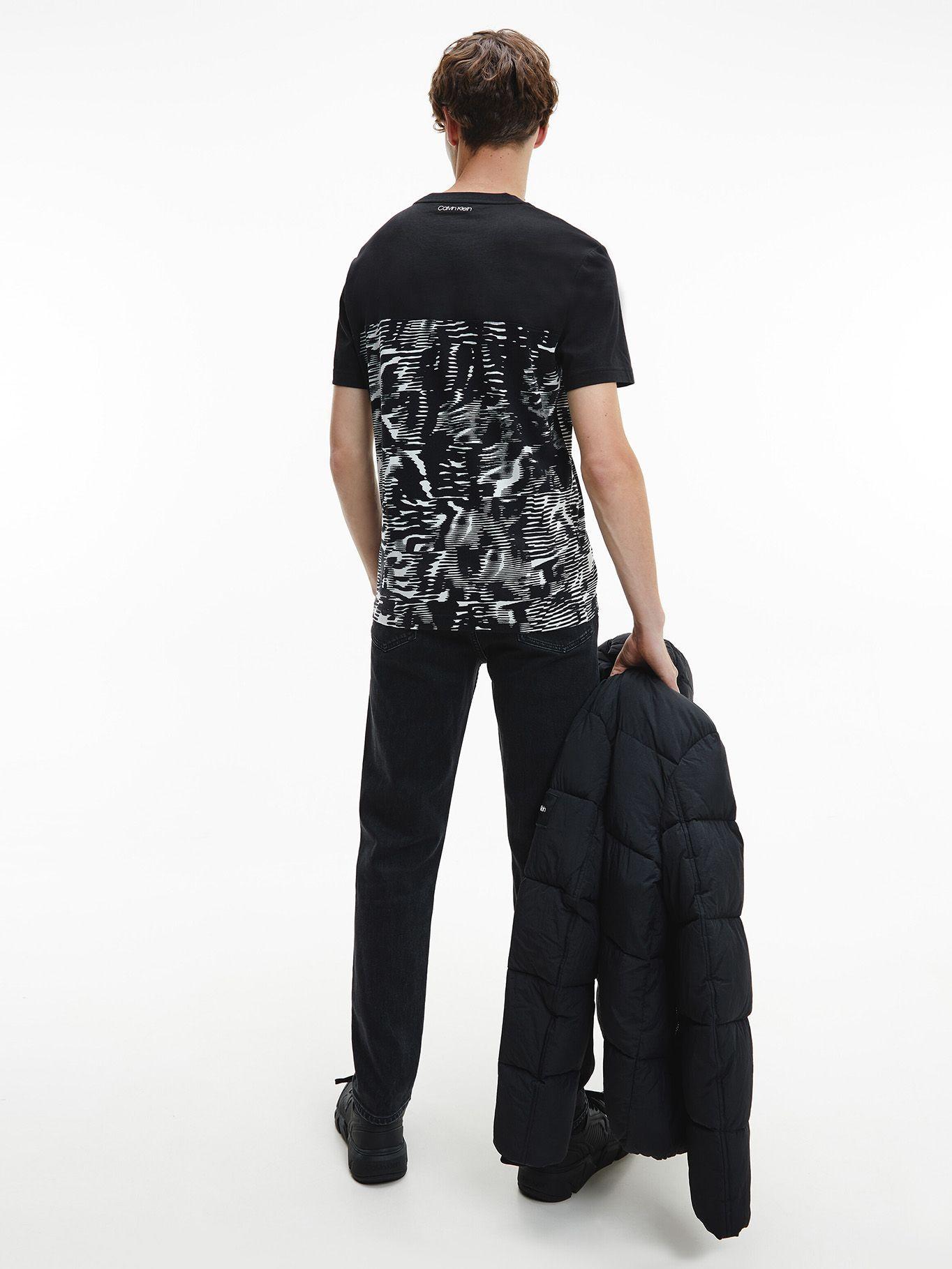 Polera Allover B&W Blocking Negro Calvin Klein-2