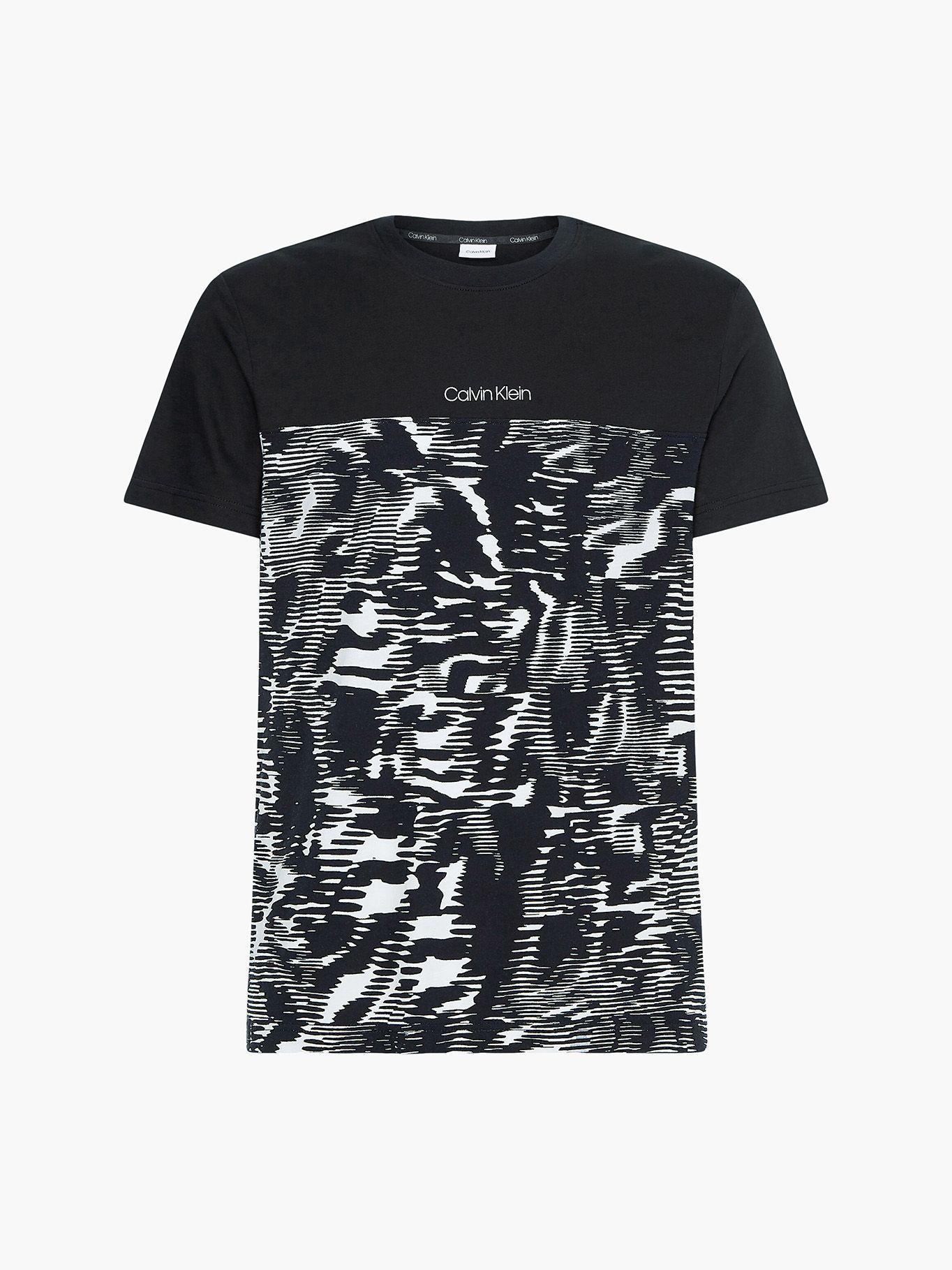 Polera Allover B&W Blocking Negro Calvin Klein-4