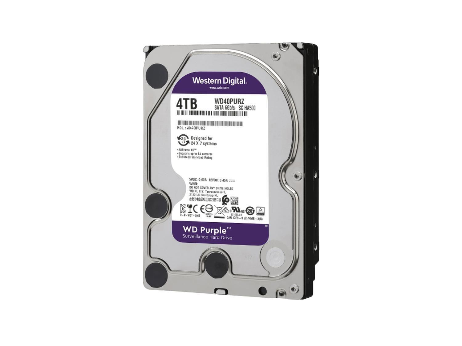 Disco Duro WD Purple WD40PURZ 4TB Surveillance 64mb 5400rpm-2