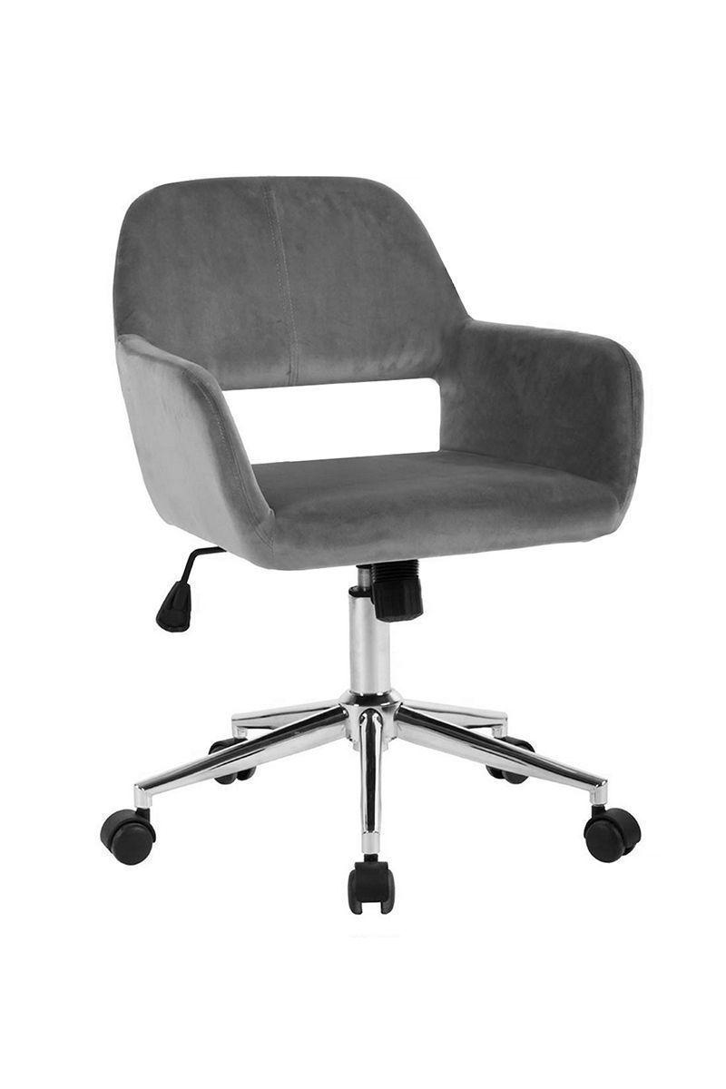 Silla de Escritorio Cromwell Terciopelo Gris-0