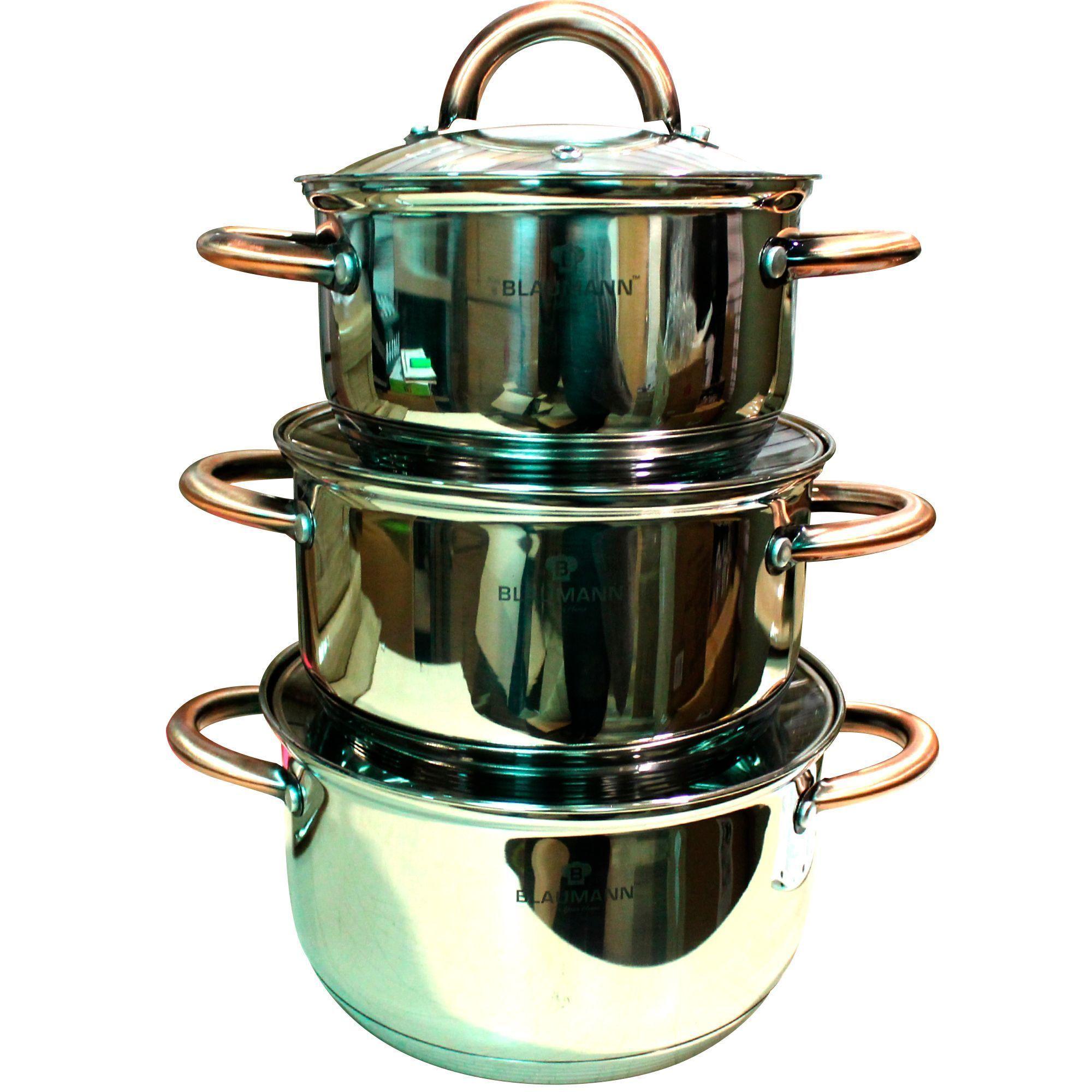 Bateria Linea gourmet 6 piezas acero inoxidable-3