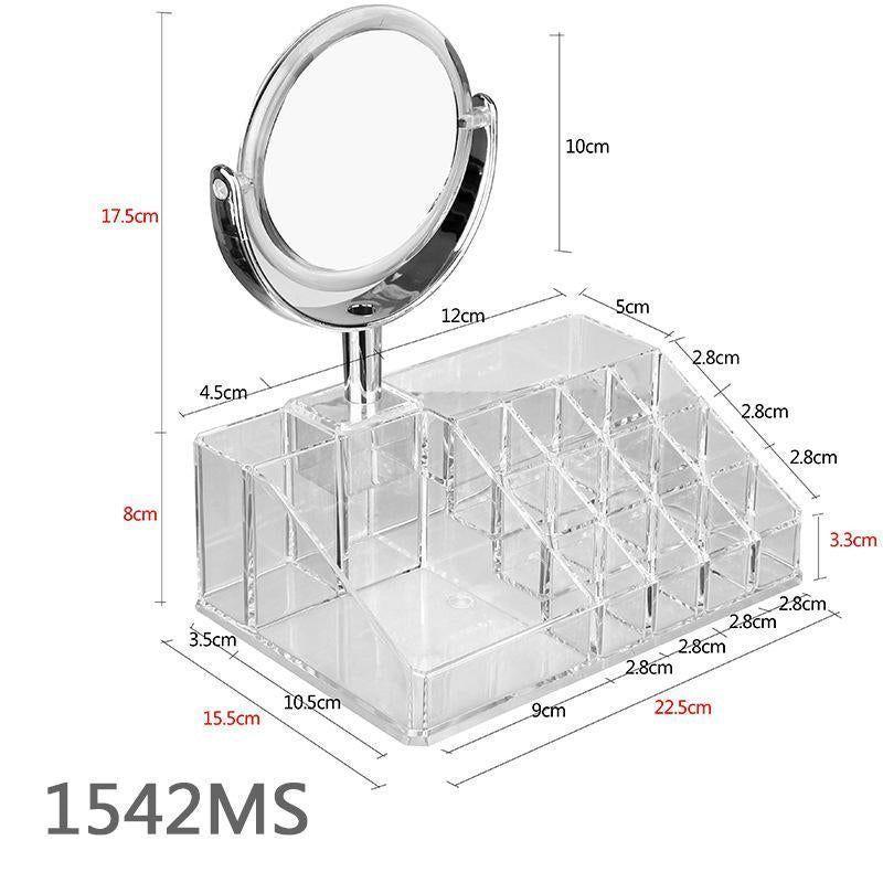 Organizador de cosméticos con espejo removible-2