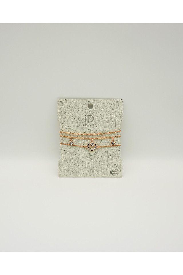 Pulsera Set Blanda Rose Gold Corazón ID-0