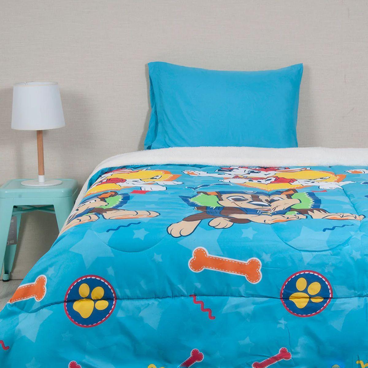 PAW PATROL - NIÑO HUESOS - PLUMON MICROFIBRA SHERPA - 820637 - 1.5 PLAZA - WINDSOR-0