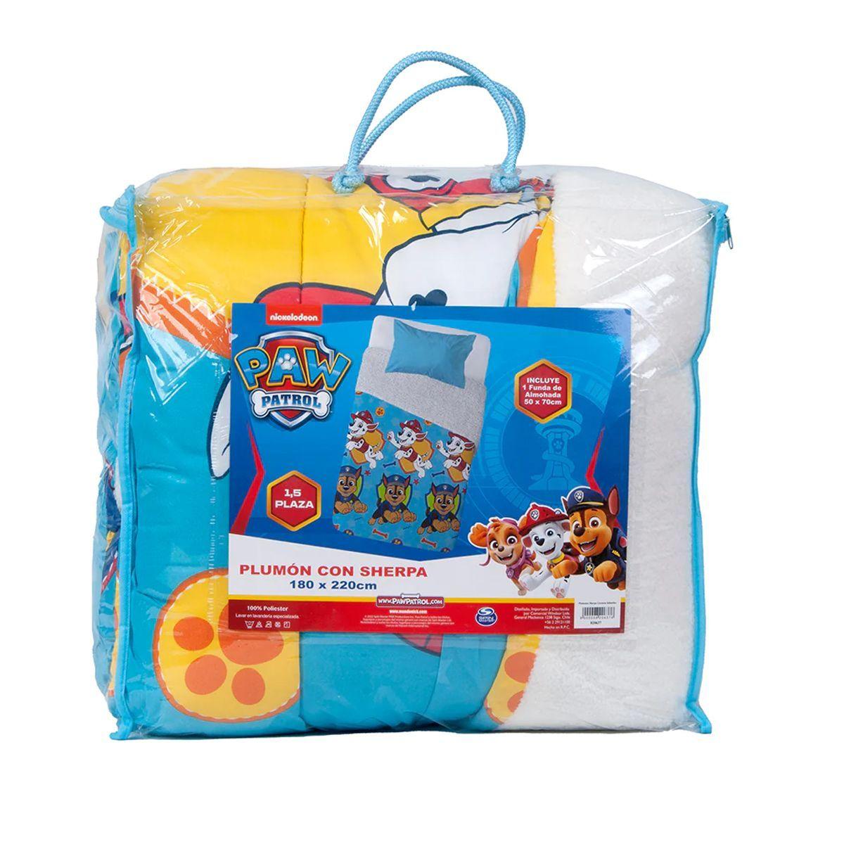 PAW PATROL - NIÑO HUESOS - PLUMON MICROFIBRA SHERPA - 820637 - 1.5 PLAZA - WINDSOR-2