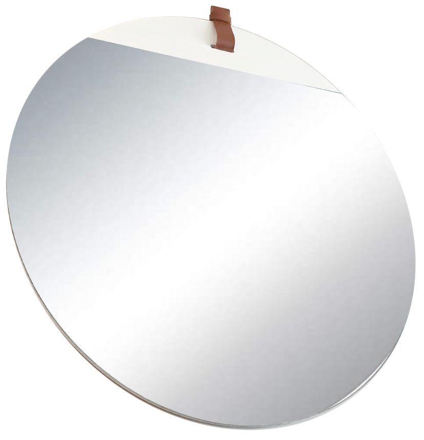 Espejo Redondo Cuero 60 cm-4