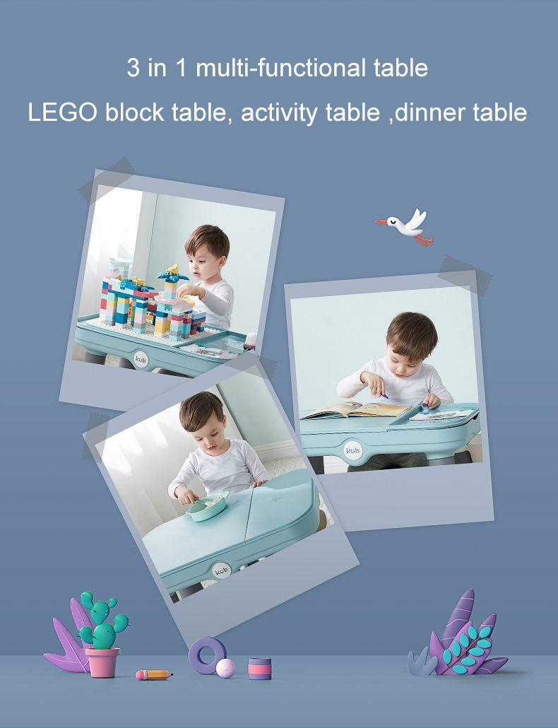 Mesa de Actividades con Tabla para Bloques de construcción-6