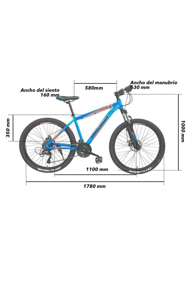Bicicleta Mountain Bike Knight Aro 27,5" Azul-1