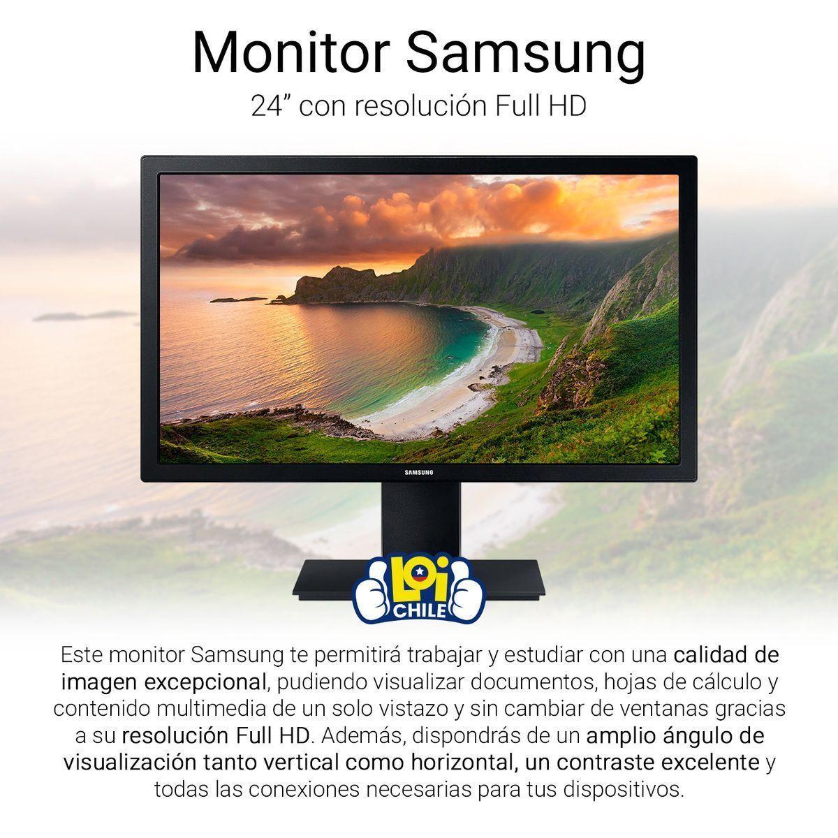 Monitor Samsung 24 Con Resolución Full HD Led 60hz-1