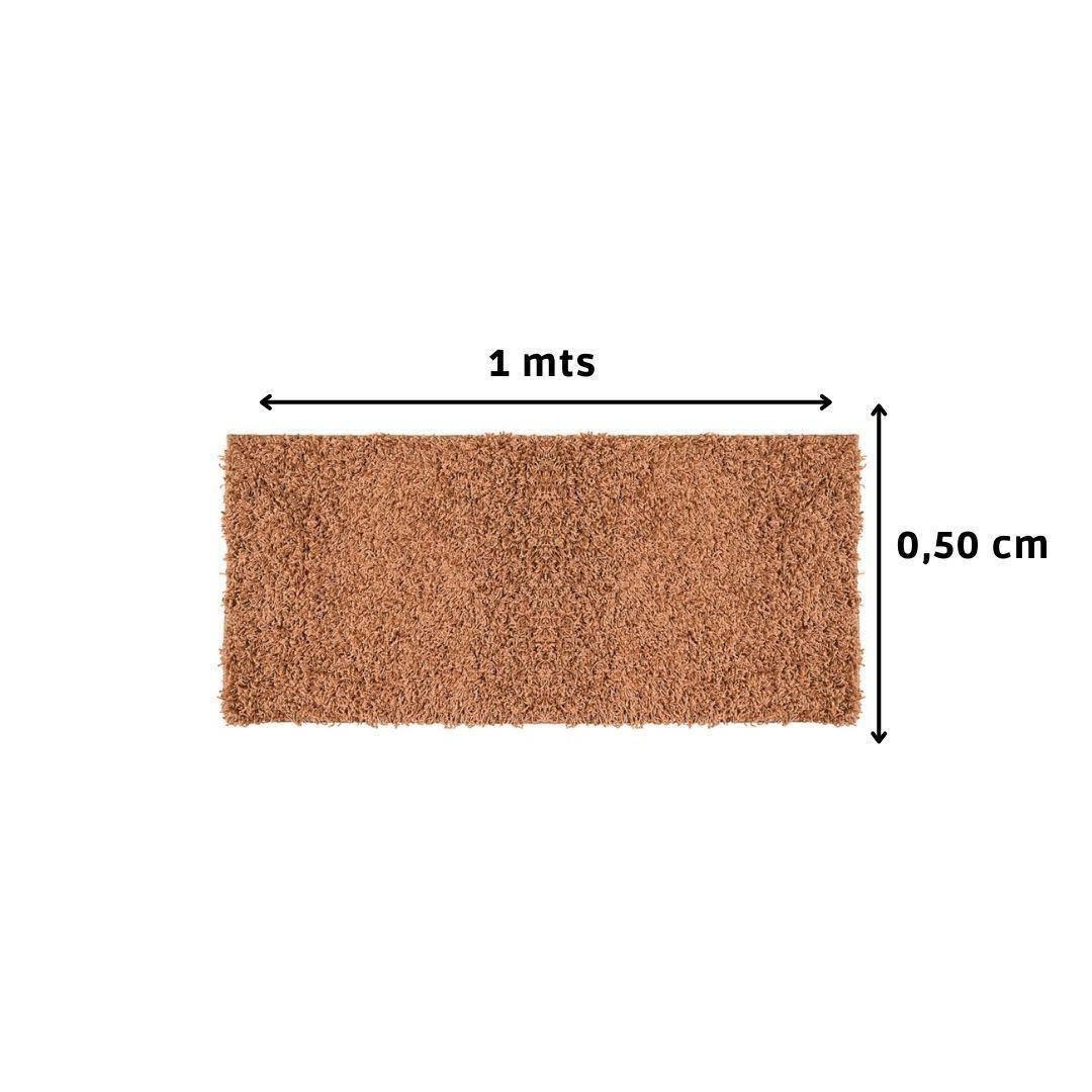 Alfombra Fluff Caramelo 50x100 Cm-3